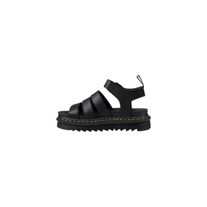 Sandale en cuir noir Dr. Martens