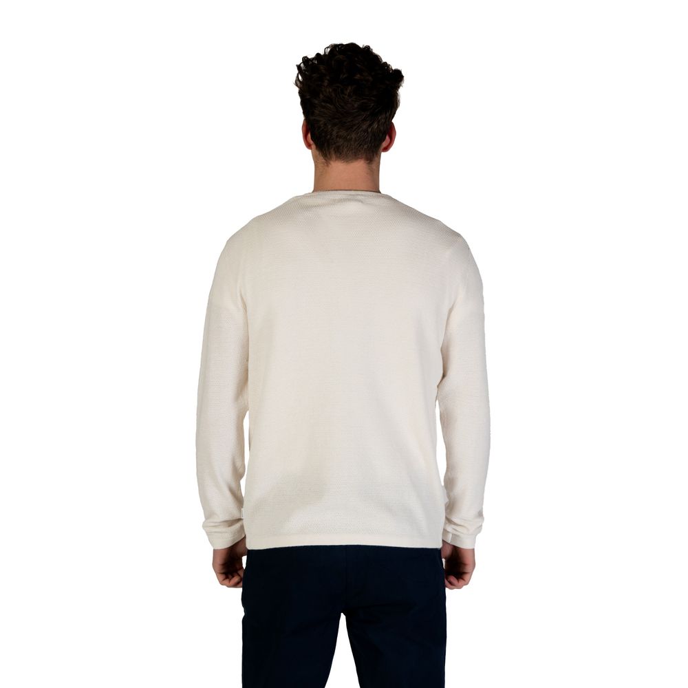 Jack Jones JJEGEORGE KNIT CREW NECK NOOS - Pull en Coton Blanc