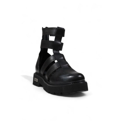 Sandale en cuir noir Cult