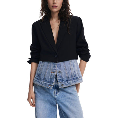 Blazer en coton noir Desigual