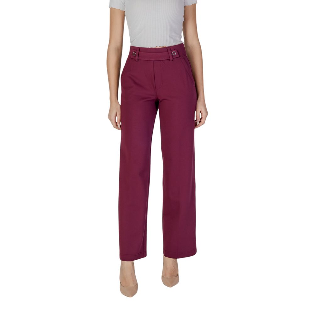 Street One Purple Viscose Pant - Elegant High-Waisted Trousers