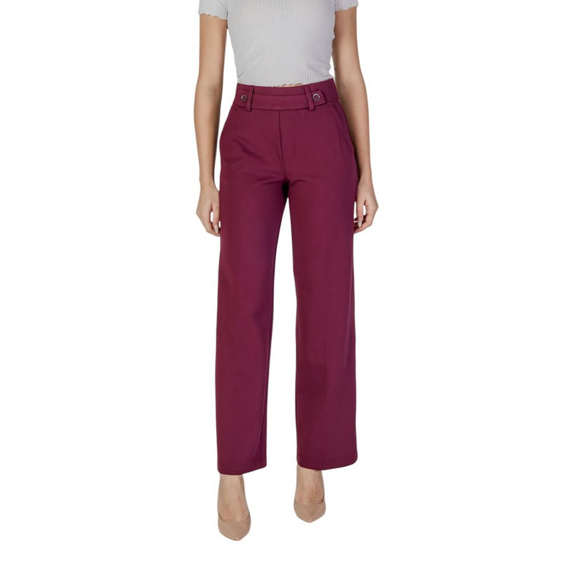 Street One Purple Viscose Pant - Elegant High-Waisted Trousers