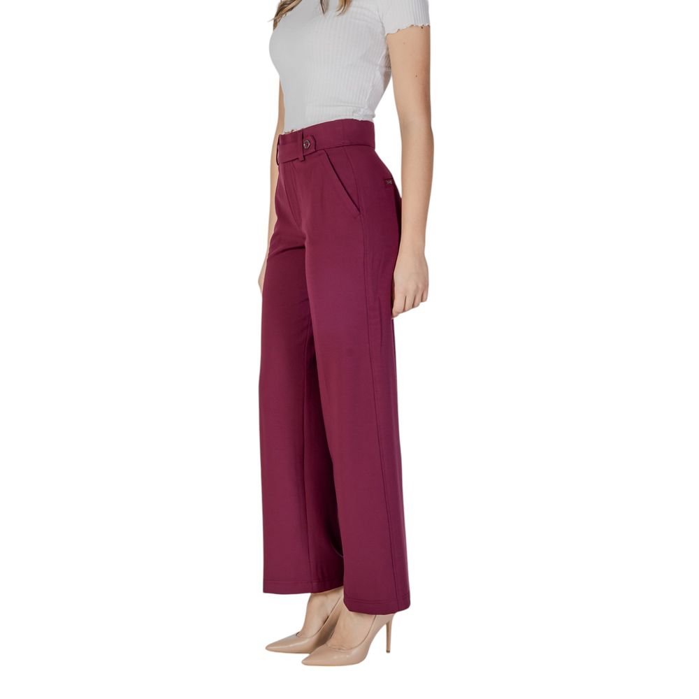 Street One Purple Viscose Pant - Elegant High-Waisted Trousers