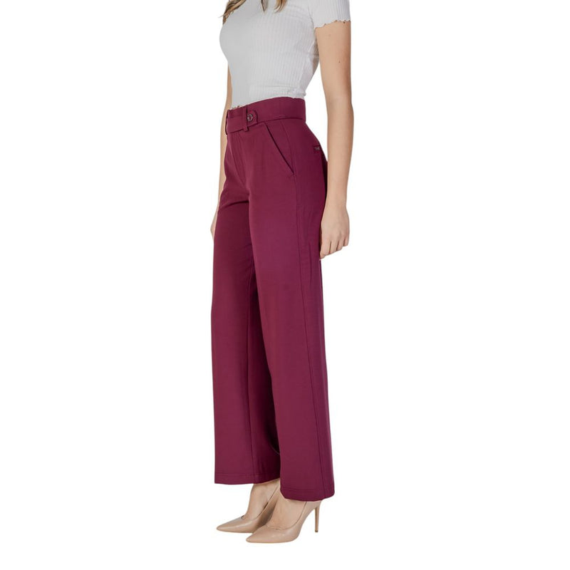 Street One Purple Viscose Pant - Elegant High-Waisted Trousers