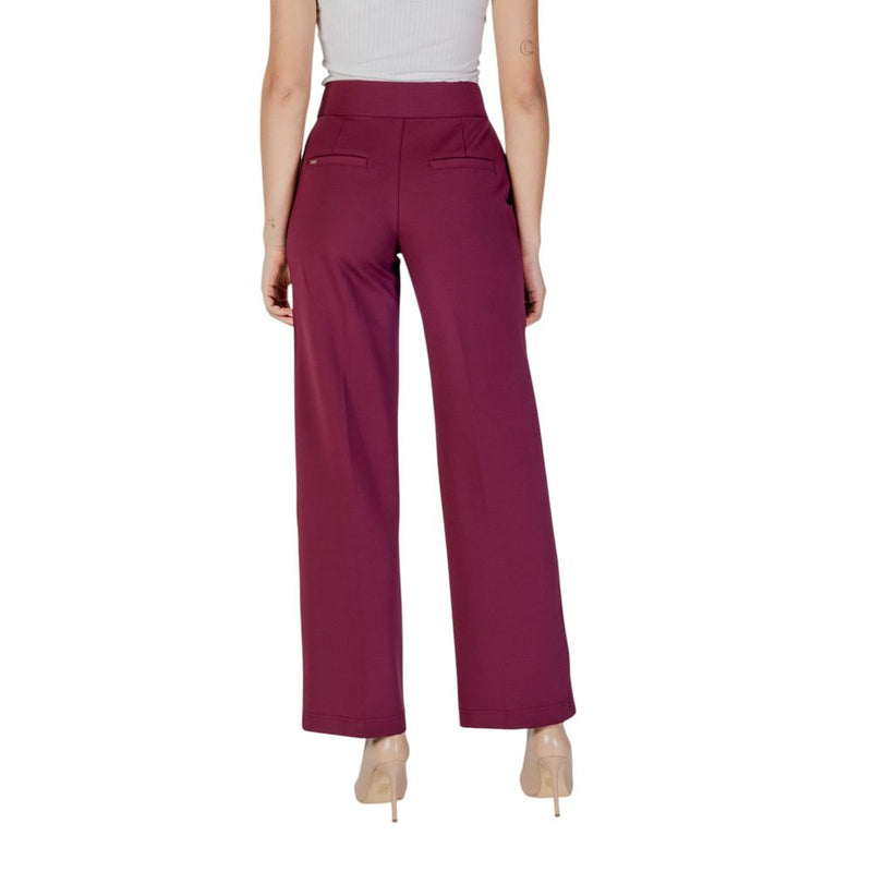 Street One Purple Viscose Pant - Elegant High-Waisted Trousers
