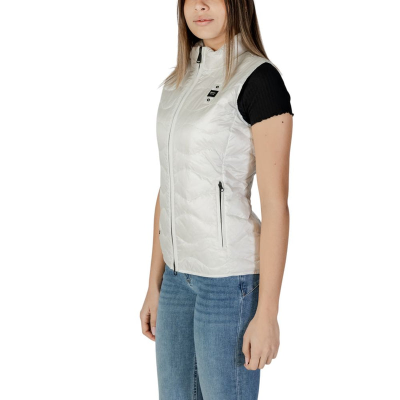 Blauer VENICE 25SBLDX03008 Veste Sans Manches Blanche en Polyamide