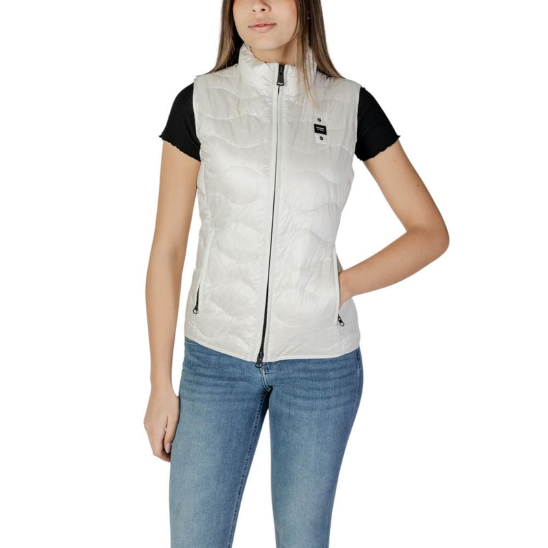 Blauer VENICE 25SBLDX03008 Veste Sans Manches Blanche en Polyamide