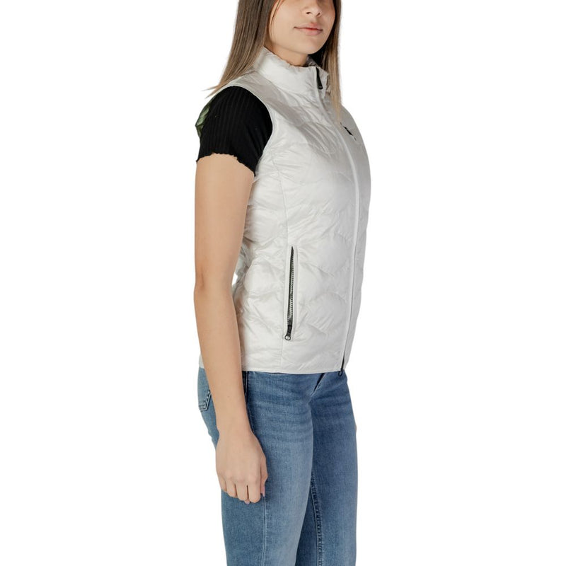 Blauer VENICE 25SBLDX03008 Veste Sans Manches Blanche en Polyamide