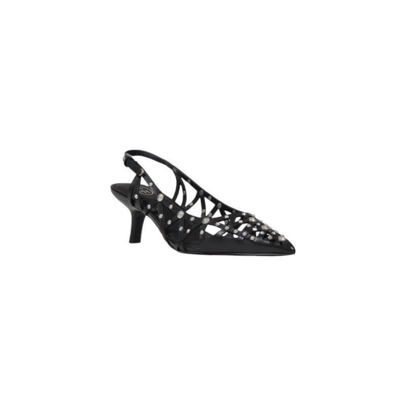 ASH S25-BIZARRE01 Black Leather High Heel Shoes