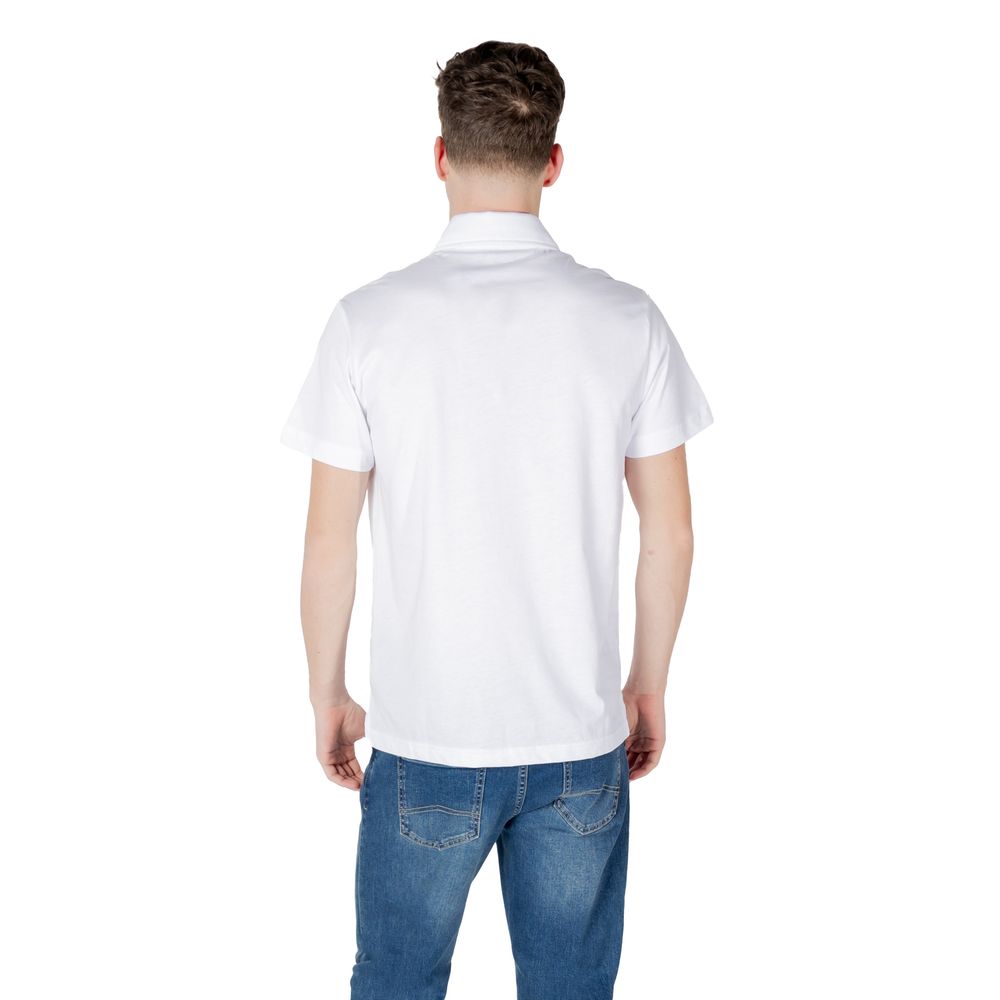 Emporio Armani Ondergoed Wit Katoenen Poloshirt