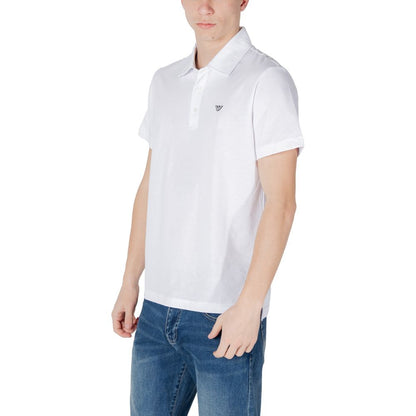 Emporio Armani Ondergoed Wit Katoenen Poloshirt