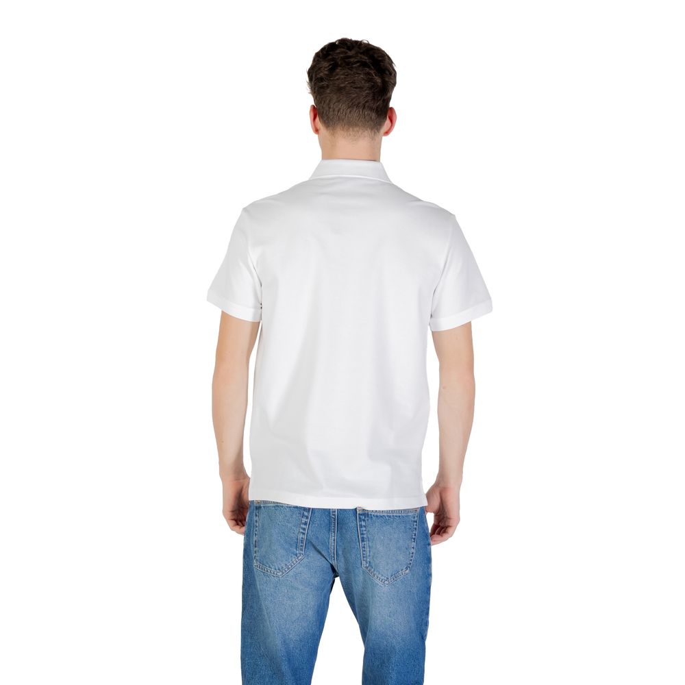Emporio Armani Ondergoed Wit Katoenen Poloshirt