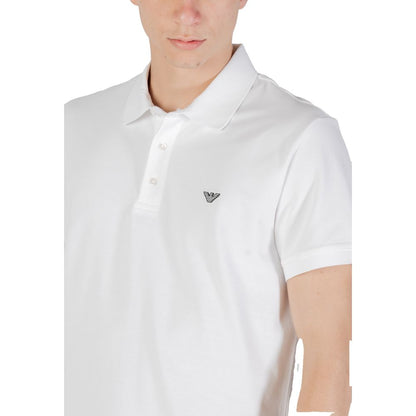 Emporio Armani Ondergoed Wit Katoenen Poloshirt
