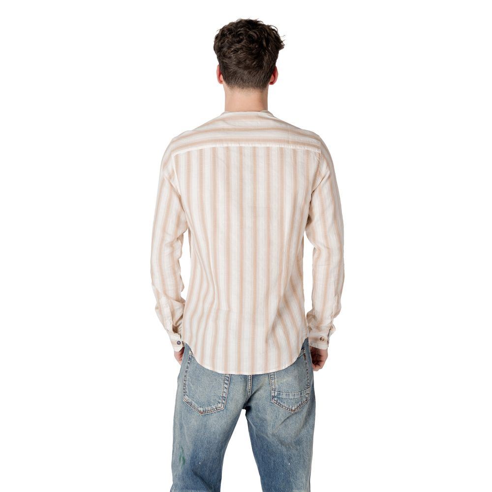 Gianni Lupo GL113DA Chemise en Coton Beige pour Homme