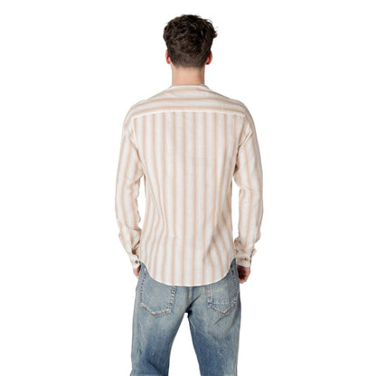 Chemise en coton beige de Gianni Lupo
