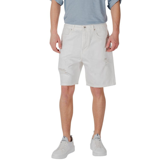 Bermuda en coton blanc de Gianni Lupo