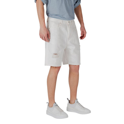 Bermuda en coton blanc de Gianni Lupo