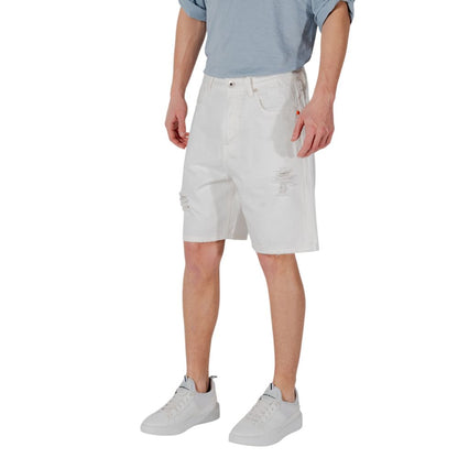 Bermuda en coton blanc de Gianni Lupo