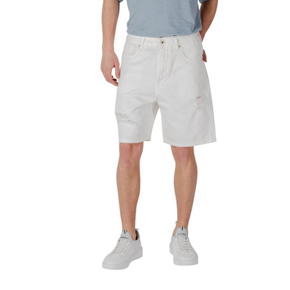 Bermuda en coton blanc de Gianni Lupo