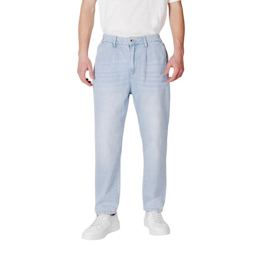 Jean slim en coton bleu de Gianni Lupo