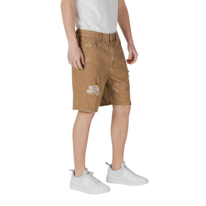 Short Bermuda en coton beige de Gianni Lupo