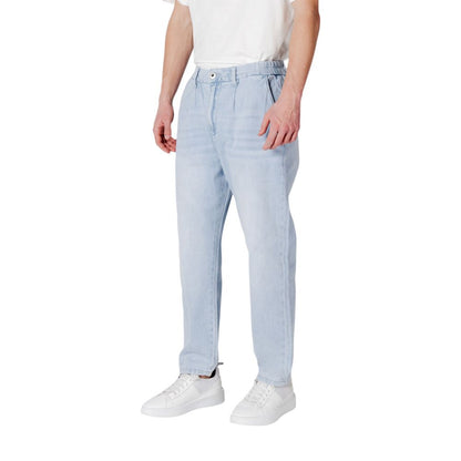 Jean slim en coton bleu de Gianni Lupo