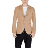 Gianni Lupo Beige Cotton Blazer GL3007TR pour Hommes