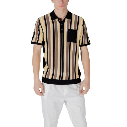 Polo en viscose noir de Gianni Lupo