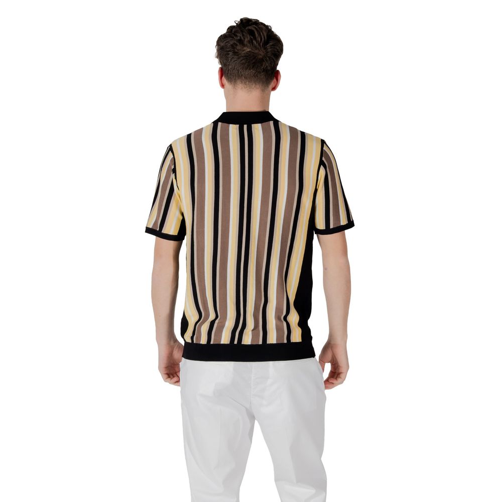 Polo en viscose noir de Gianni Lupo