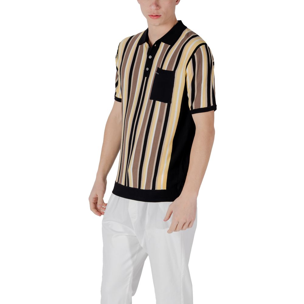 Polo en viscose noir de Gianni Lupo