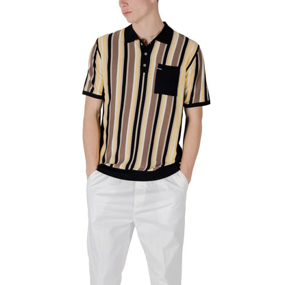 Polo en viscose noir de Gianni Lupo