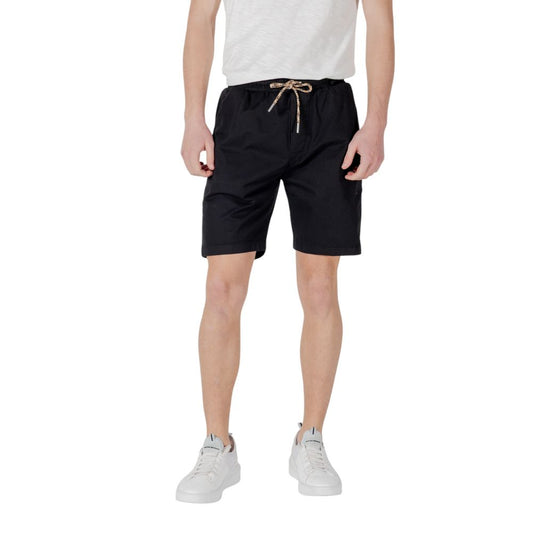 Bermuda en coton noir de Gianni Lupo