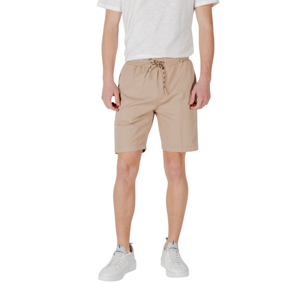 Short Bermuda en coton beige de Gianni Lupo