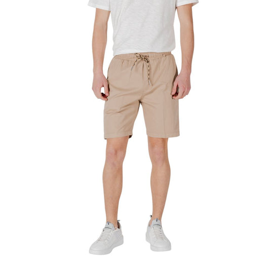 Short Bermuda en coton beige de Gianni Lupo