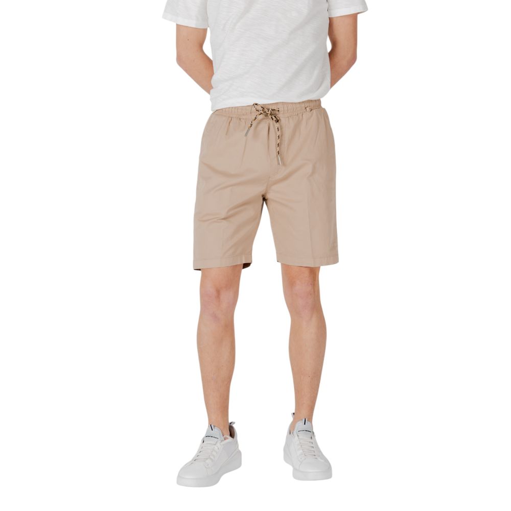 Short Bermuda en coton beige de Gianni Lupo