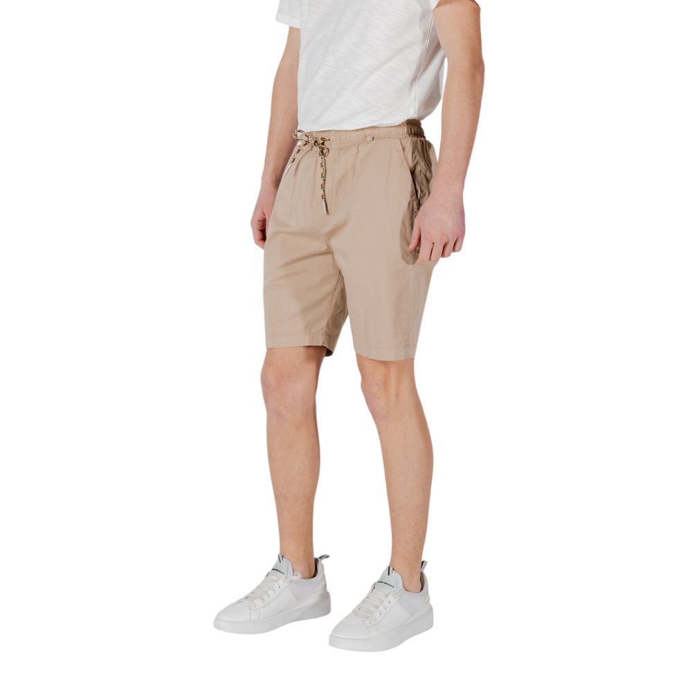 Short Bermuda en coton beige de Gianni Lupo