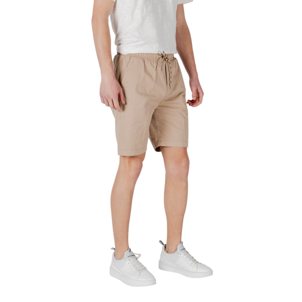 Short Bermuda en coton beige de Gianni Lupo