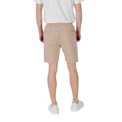 Short Bermuda en coton beige de Gianni Lupo