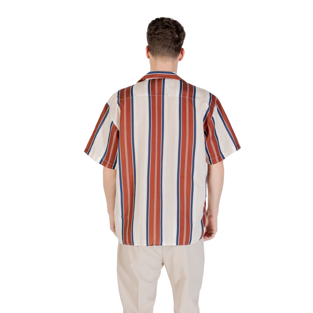Gianni Lupo GLW121DA Chemise en Lin Beige à Manches Courtes