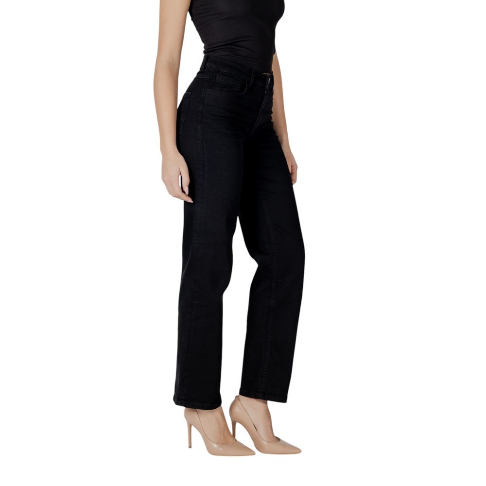 ICHI IHTWIGGY STRAIGHT Jeans Femme Noir - Confort et Style