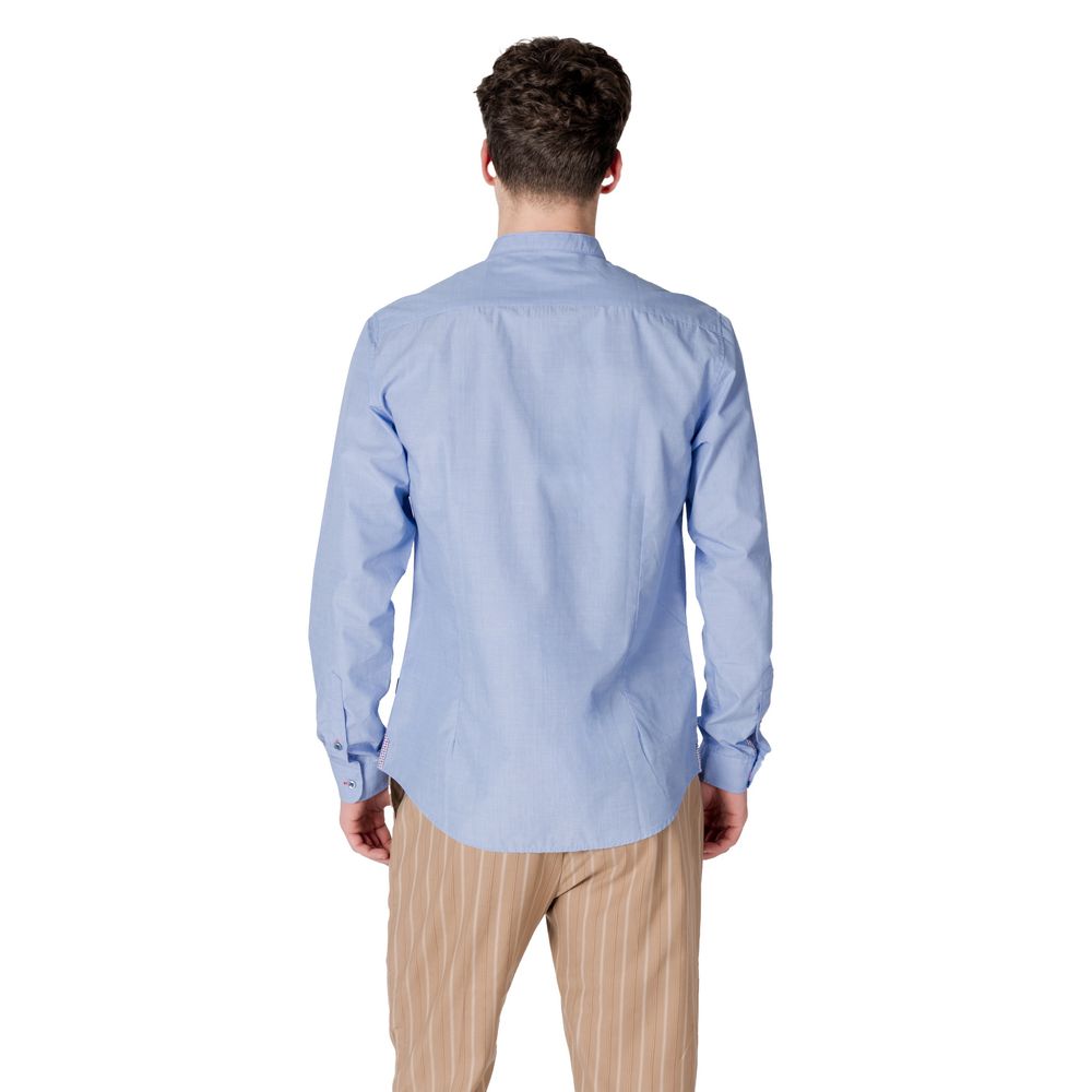 Gianni Lupo GL201WL Chemise en Coton Bleu Clair