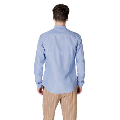 Chemise en coton bleu clair de Gianni Lupo