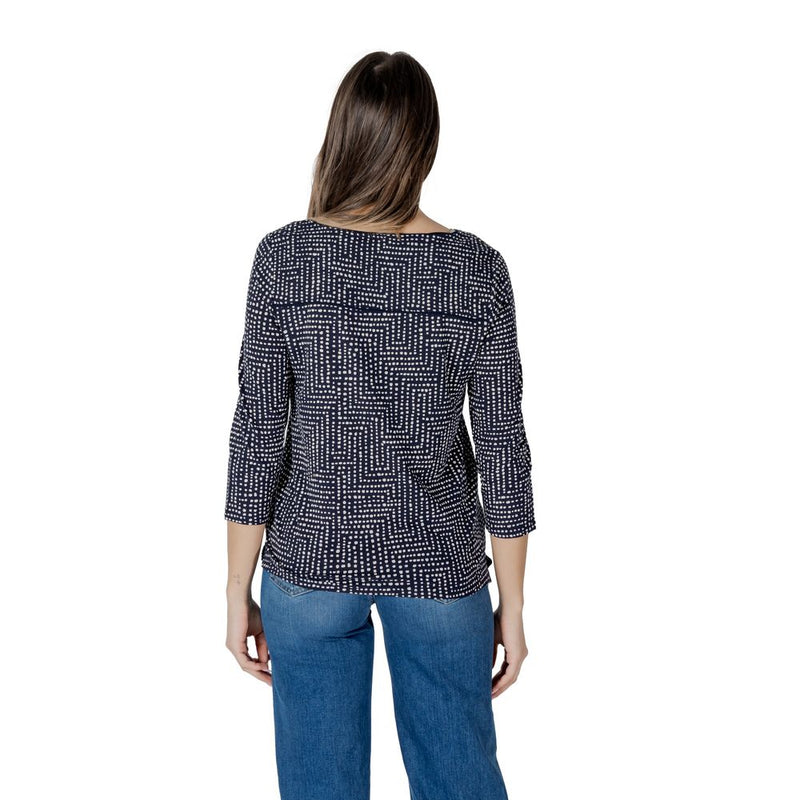 Street One Blue Viscose Long Sleeve T-Shirt for Women - Style Evi 322808