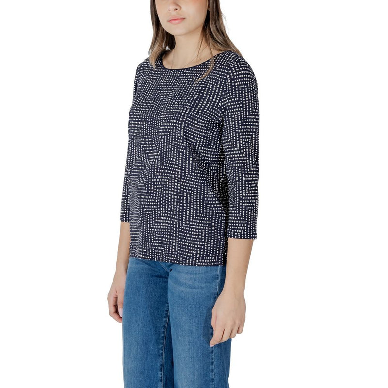 Street One Blue Viscose Long Sleeve T-Shirt for Women - Style Evi 322808