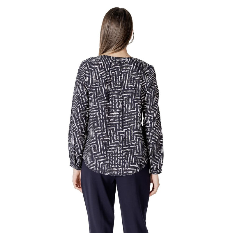 Blouse en Viscose Bleue Street One - Tunique Élégante à Col Ouvert