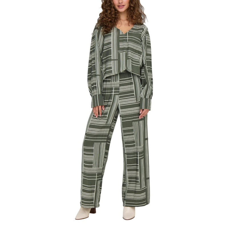 Jacqueline De Yong JDYTROYA LIFE Blouse Verte en Viscose