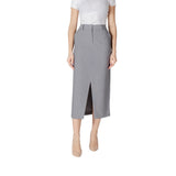 ICHI IHSARLA SK 20121418 Jupe Midi Grise pour Femmes