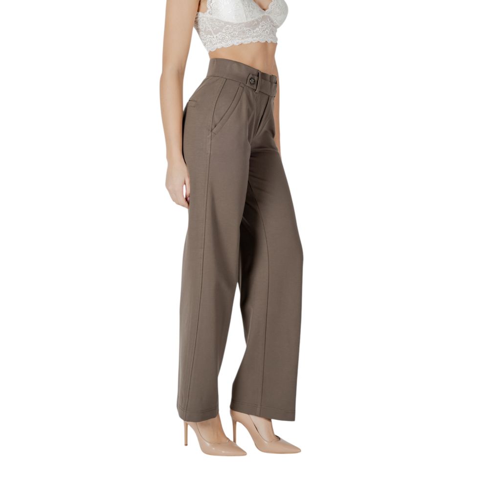 Pantalon en viscose marron de la marque Street One