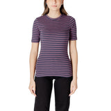ICHI IHMIRA Bicolor Cotton T-Shirt pour Femmes