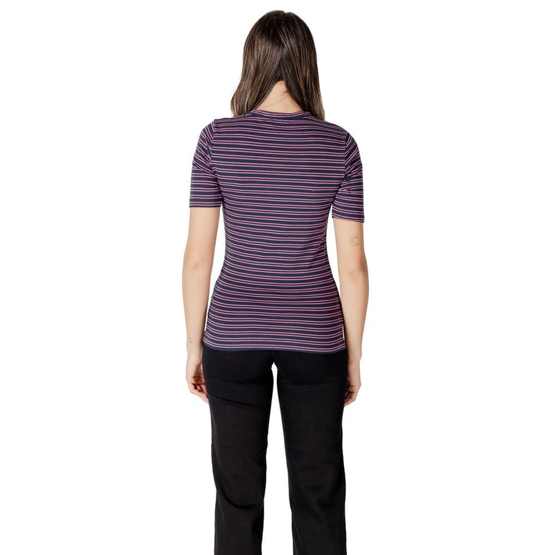 ICHI IHMIRA Bicolor Cotton T-Shirt pour Femmes